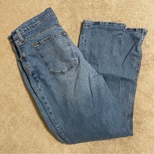 Abercrombie & Fitch 90s Straight Ultra High‎ Rise Blue Jeans (LONG LENGTH)